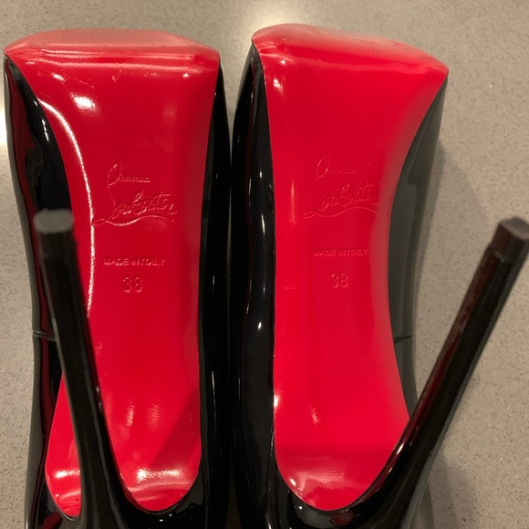 Like Christian Louboutin Peep Toe Stilettos - Picture 4 of 8